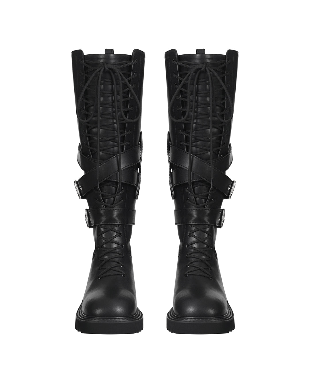 Vering Buckle Boots / Black