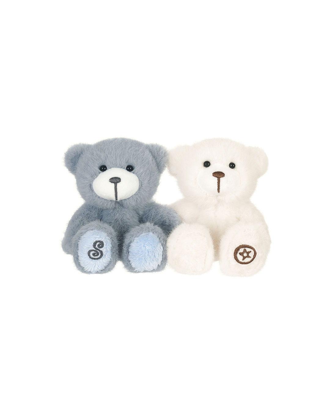 Hug Teddy Bear / White Blue