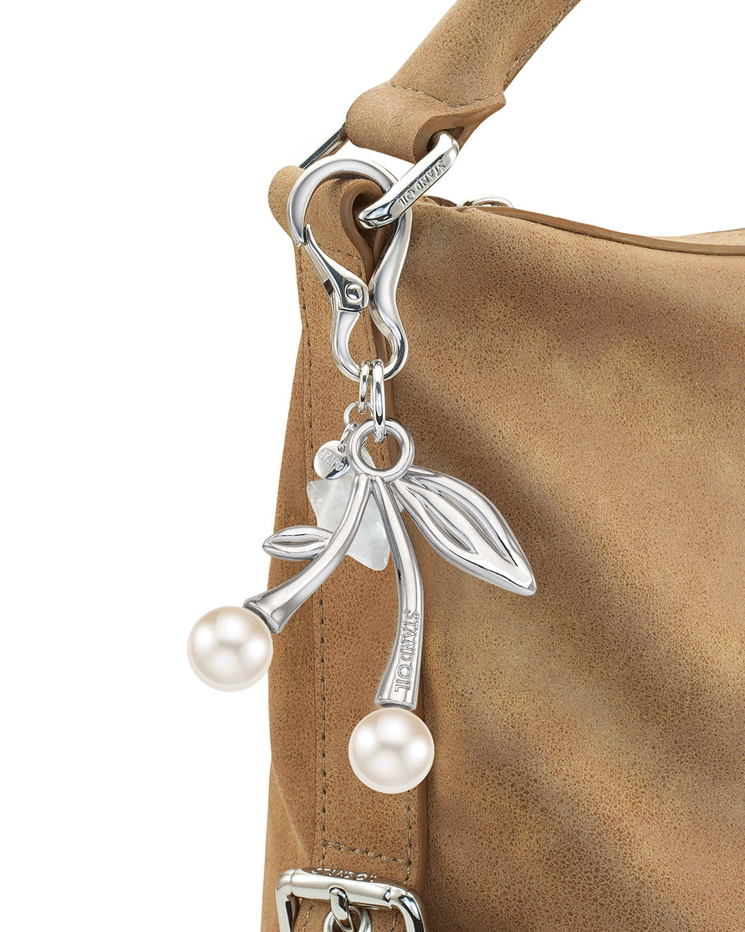 Cherry Pearl Keyring
