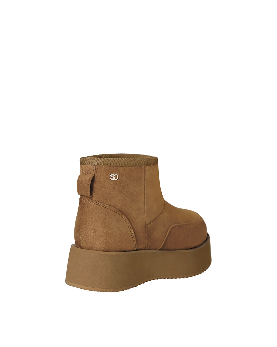 Hatched Winter Short Boots / Camel