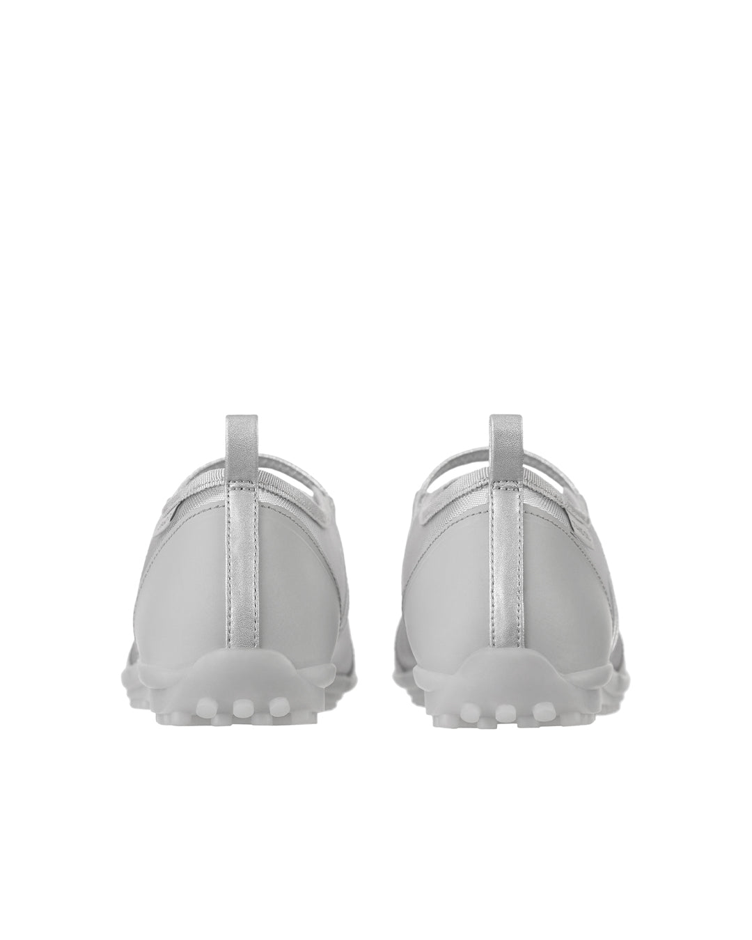 Strap Mary Jane Sneakers / Mesh Silver