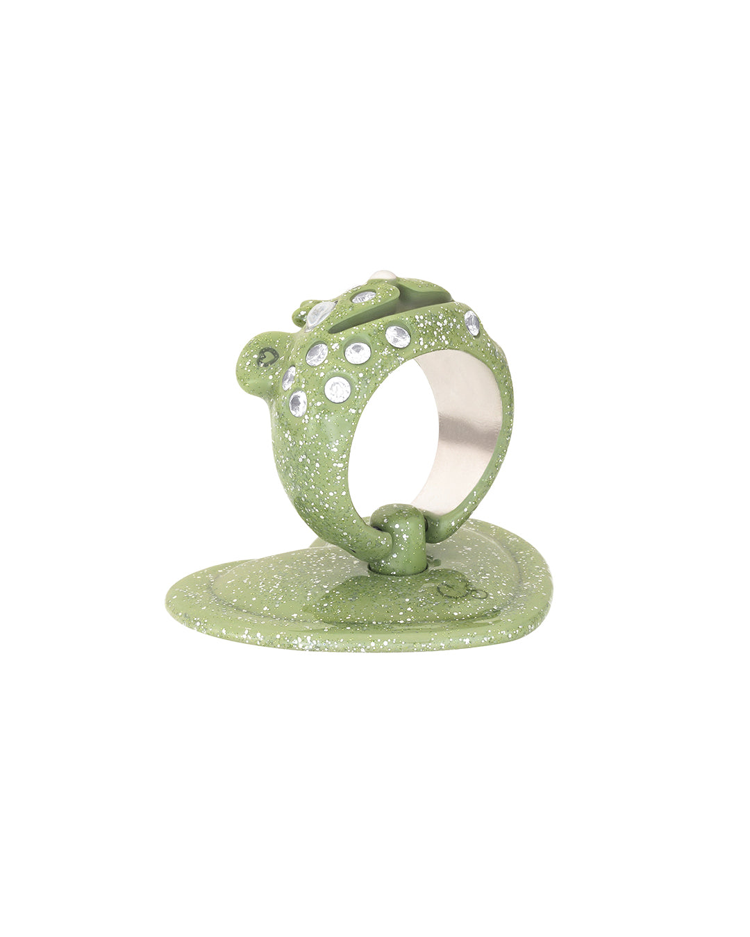 Princess Bear Grip Ring / Glitter Green