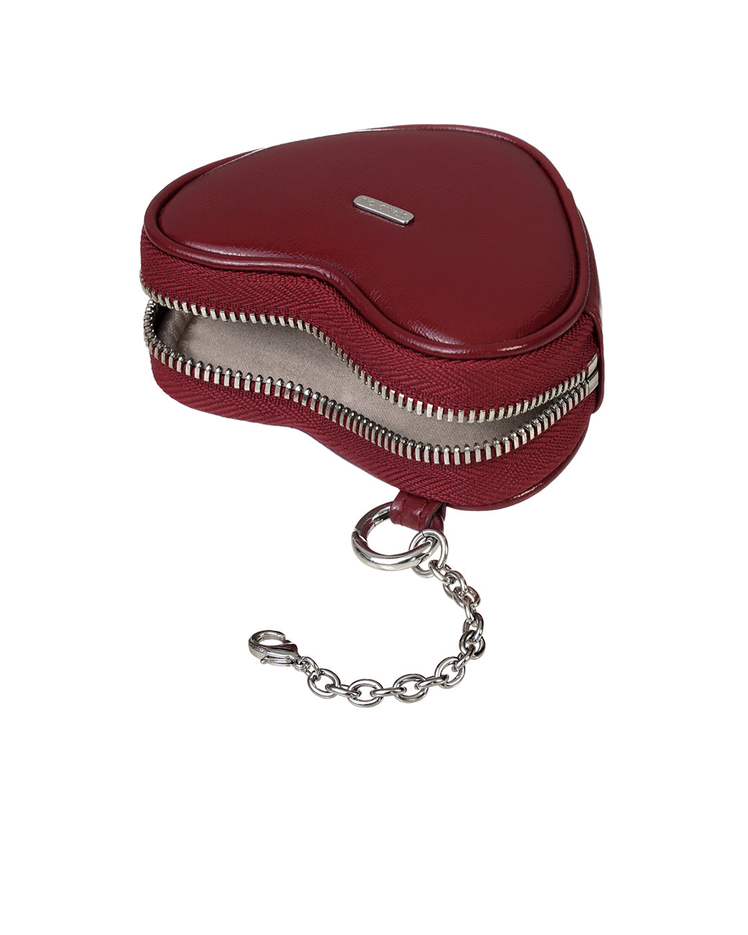 Heart Pods Keyring / Red Wine