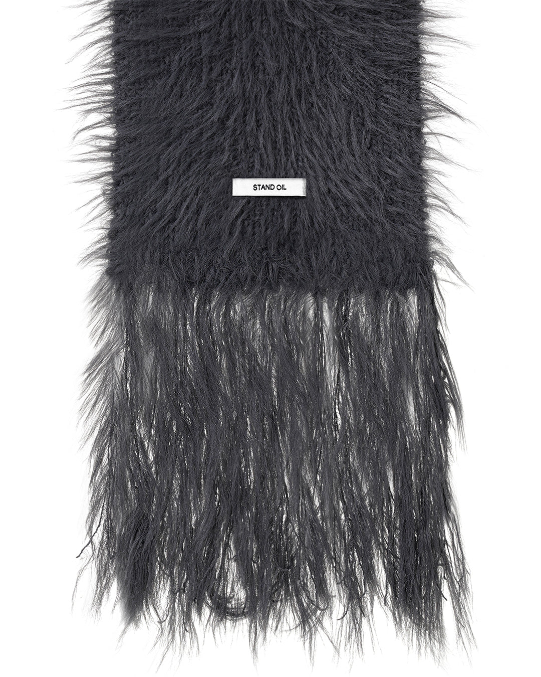 Misty Fur Muffler / Charcoal