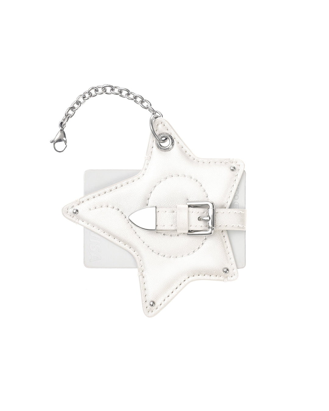 Cosmic Star Keyring / Pearl Cream
