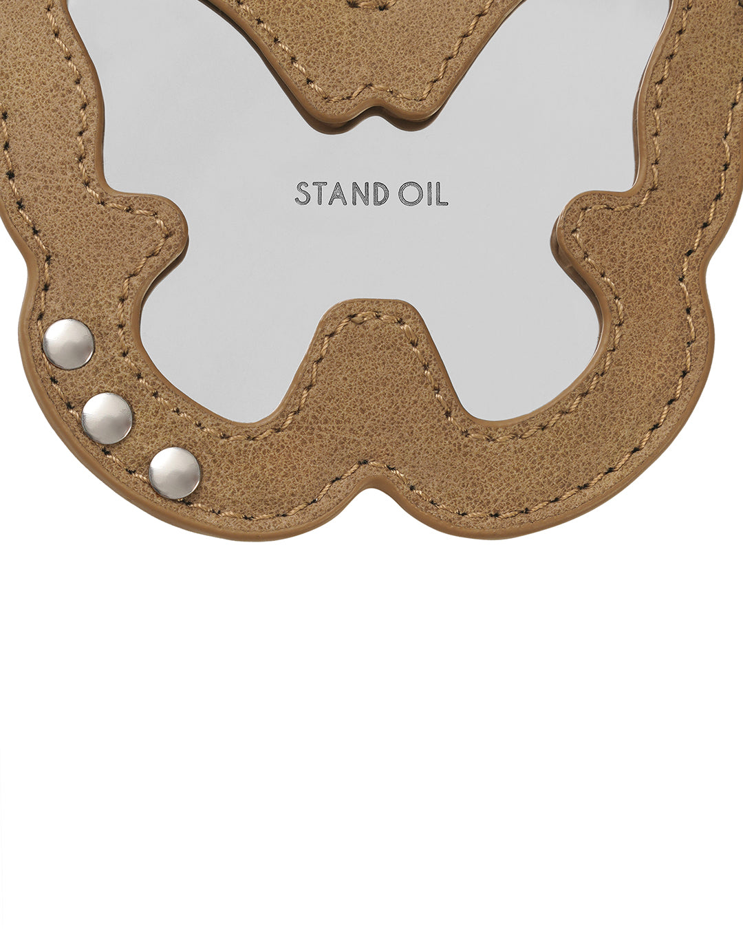 Fleeting Mirror Keyring / Camel