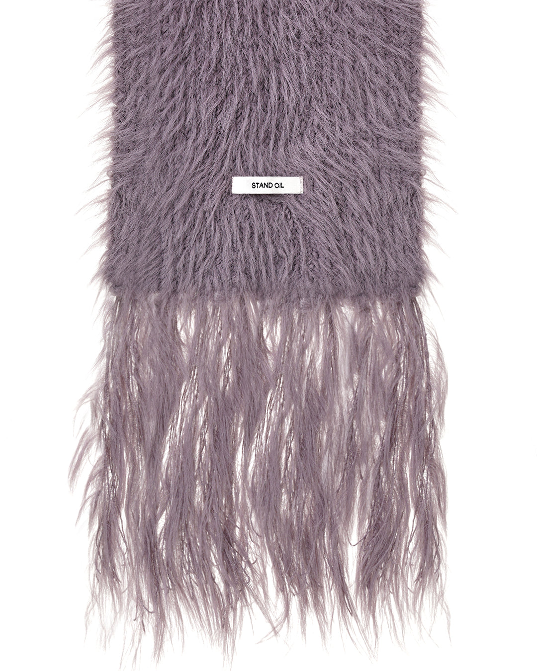 Misty Fur Muffler / Plum