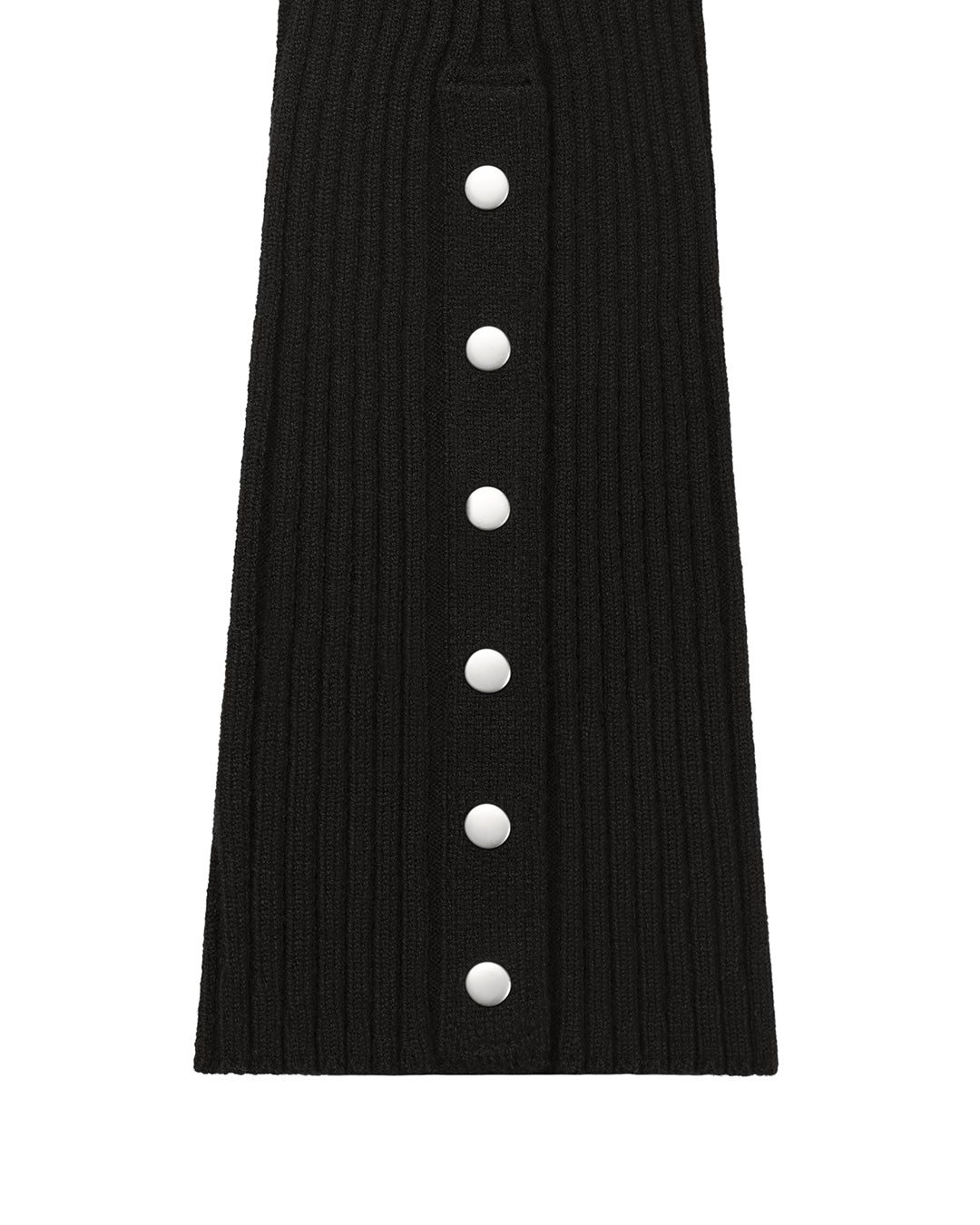 Snap Knit Leg Warmer / Black