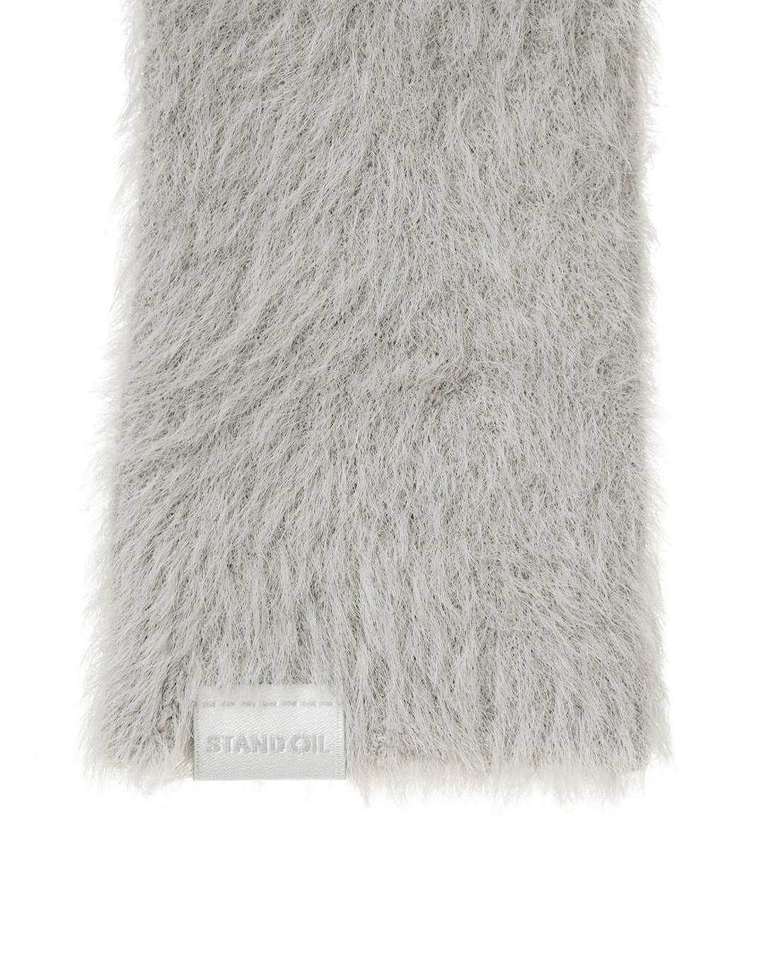 Heart Ring Knit Gloves / Hairy Gray