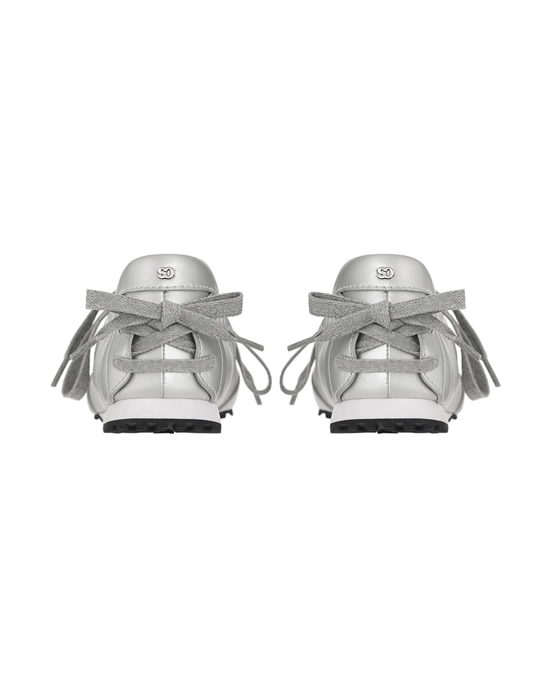 Double Tied Sneakers / Silver
