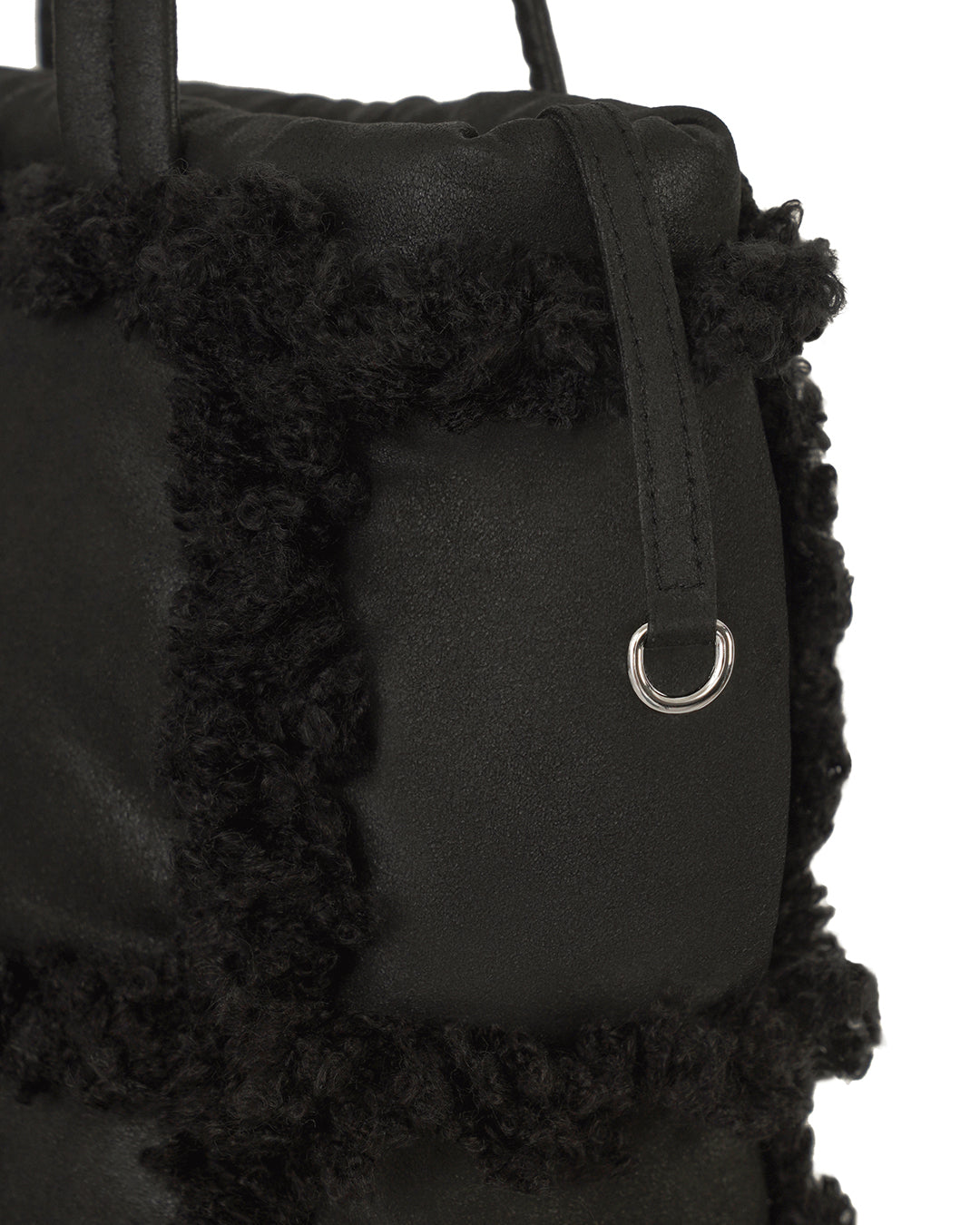 Bubble Bag Mini / Fur Black