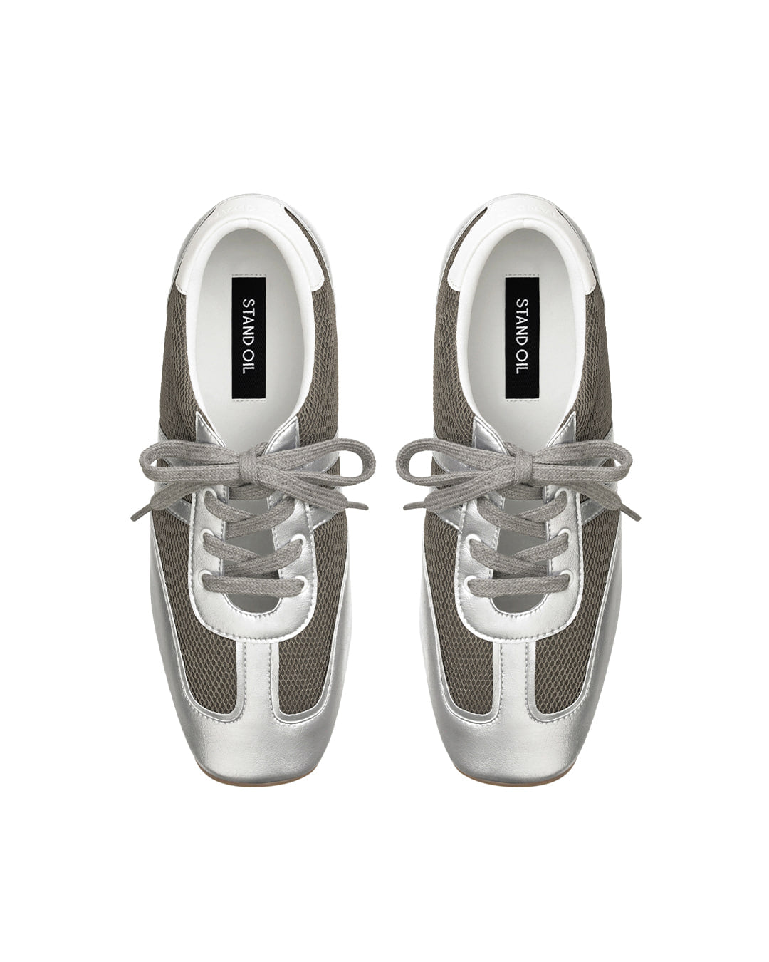 Morrow Square Sneakers / Silver