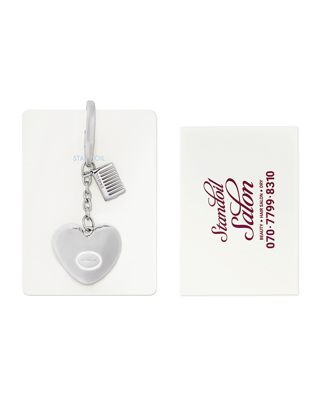 Mirror Heart Keyring
