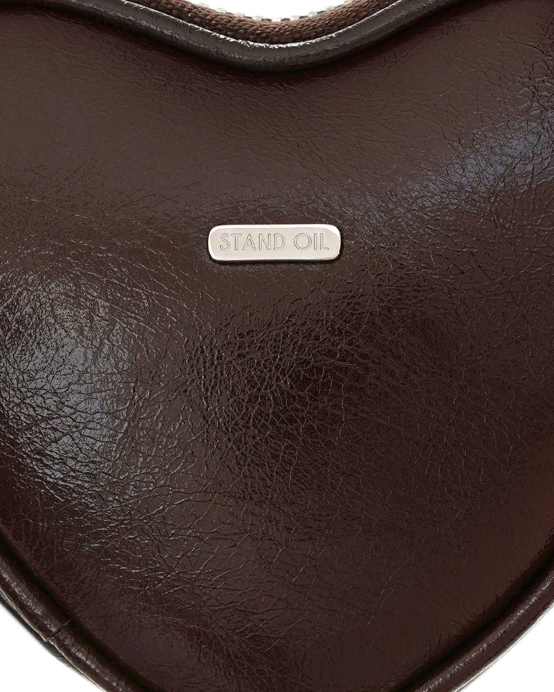 Heart Pods Keyring / Marron