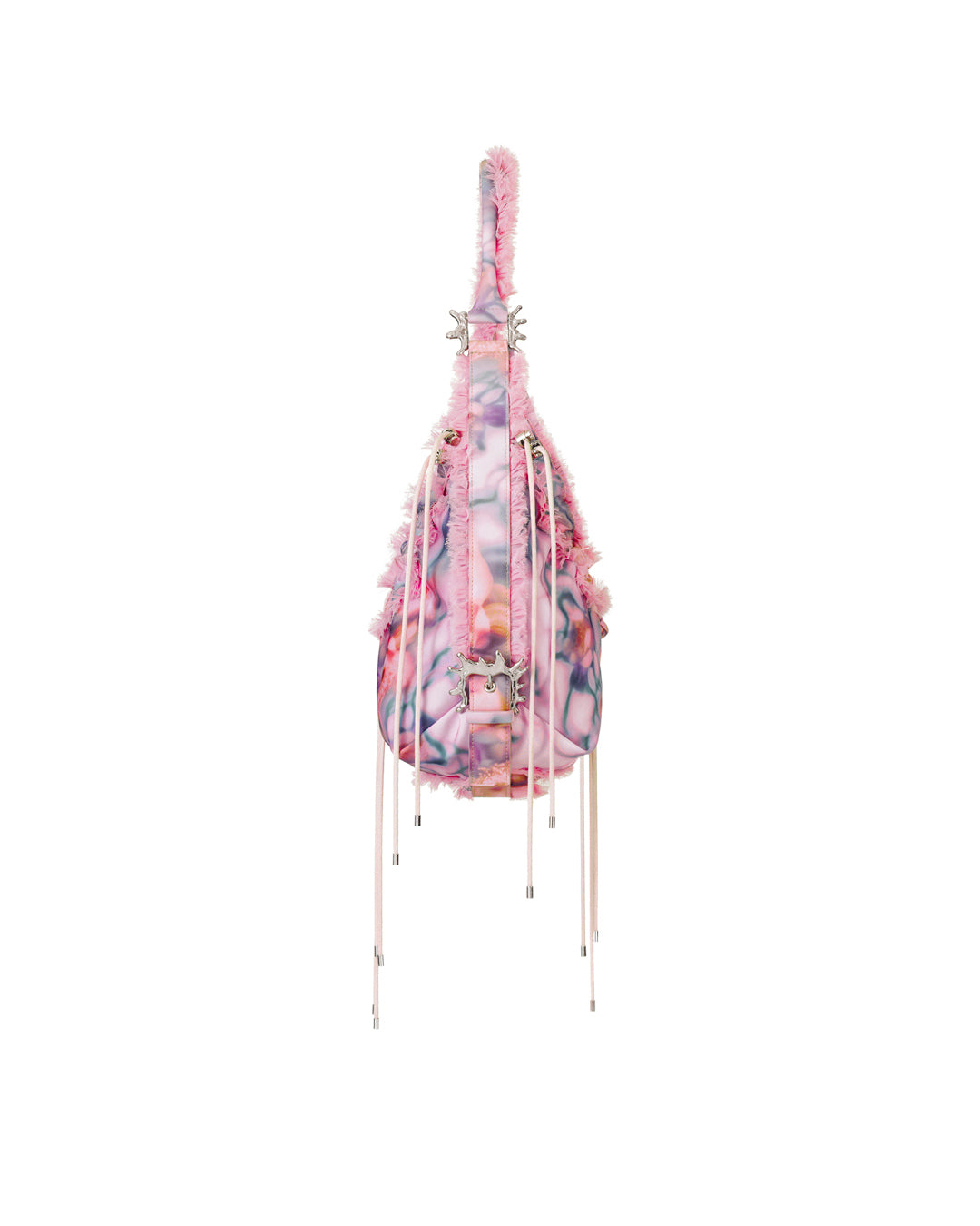 Star Mushy Bag / Pink Barbed Floral
