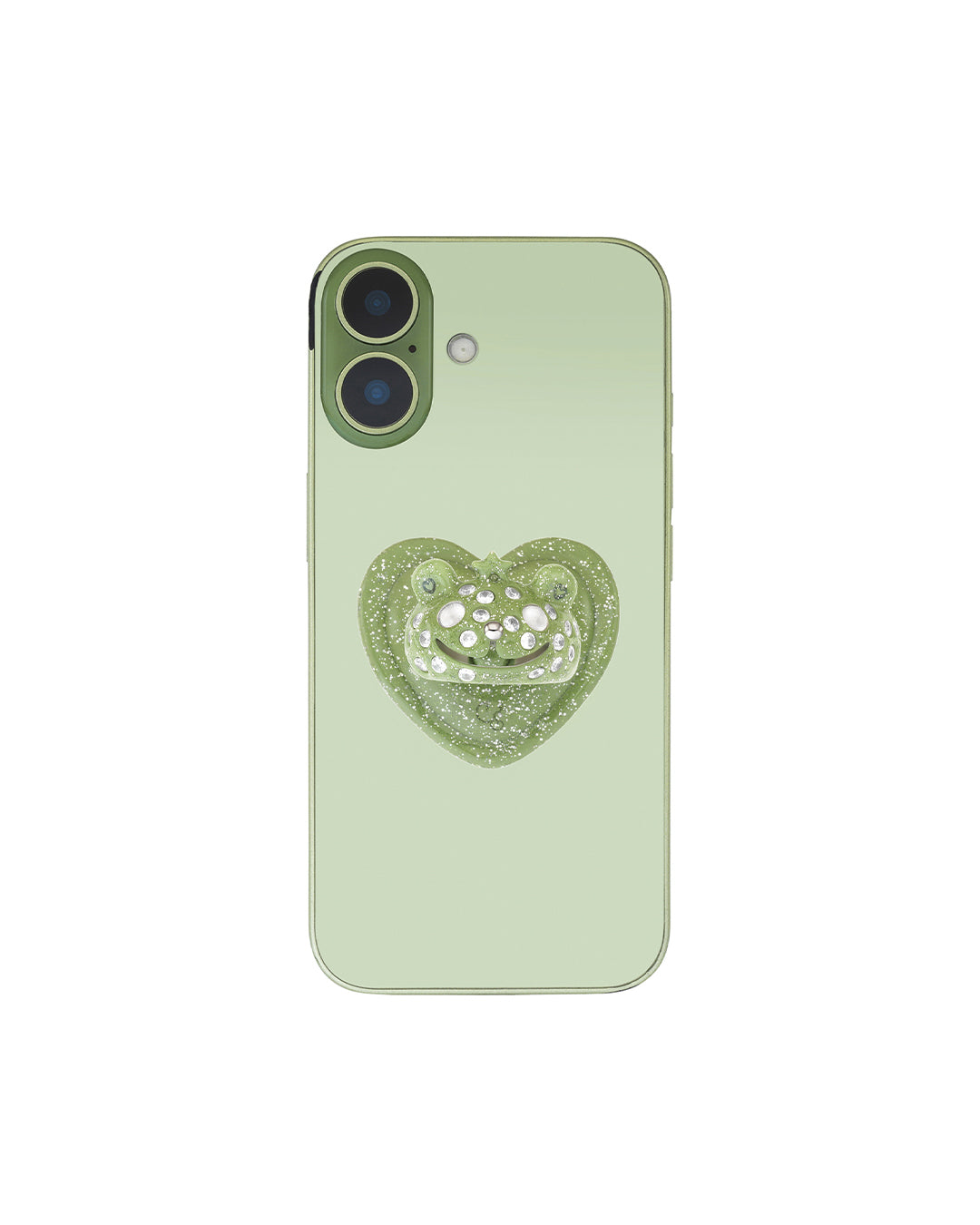 Princess Bear Grip Ring / Glitter Green