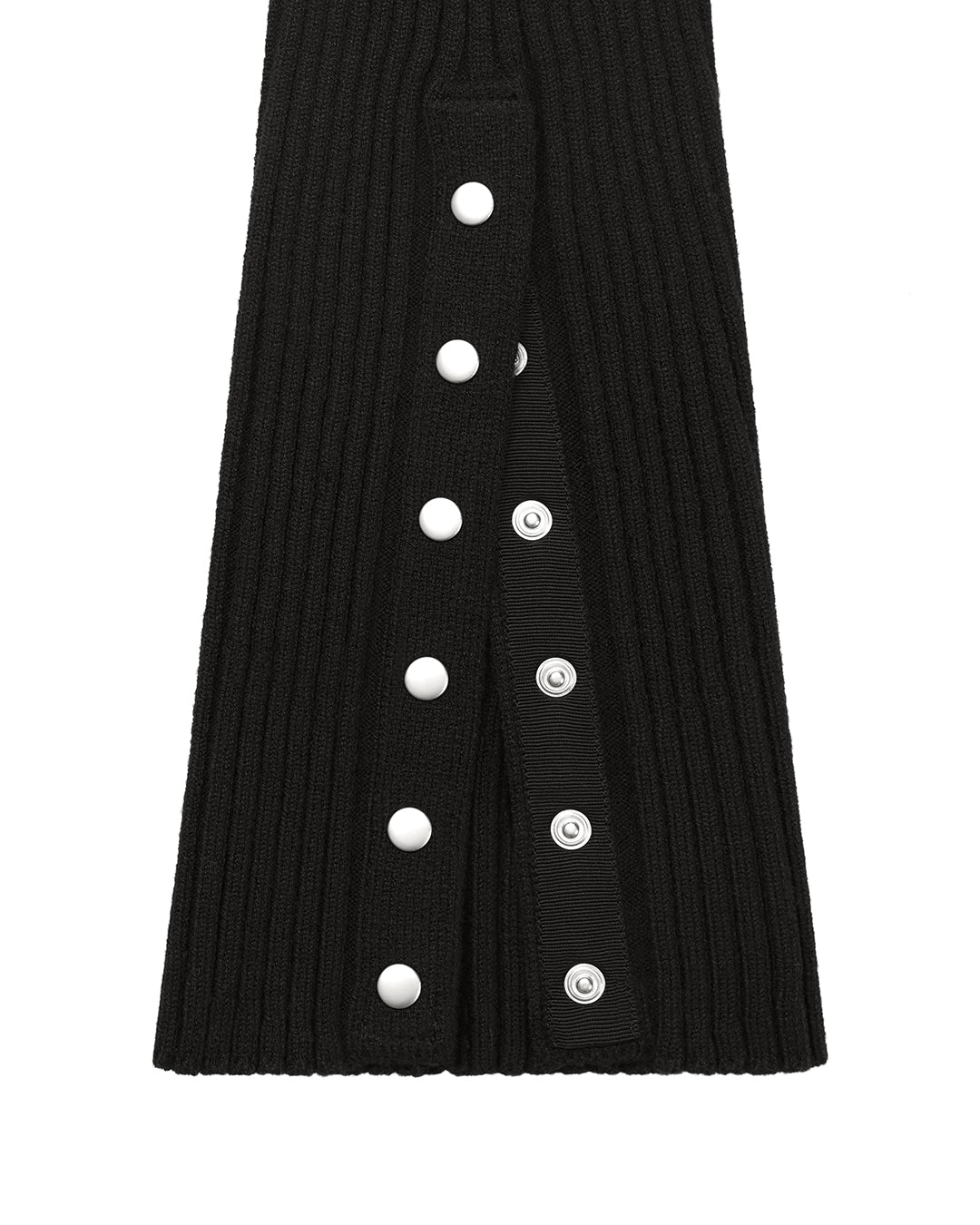 Snap Knit Leg Warmer / Black