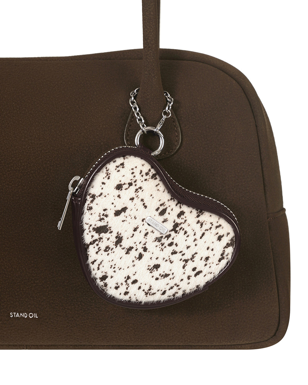 Heart Pods Keyring / Hairy Marron