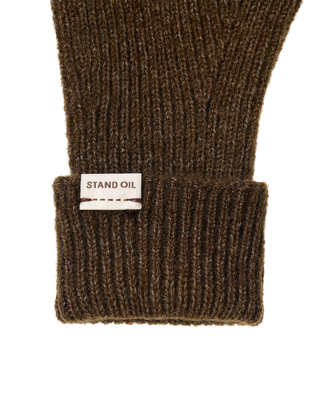 Heart Ring Knit Gloves / Brown