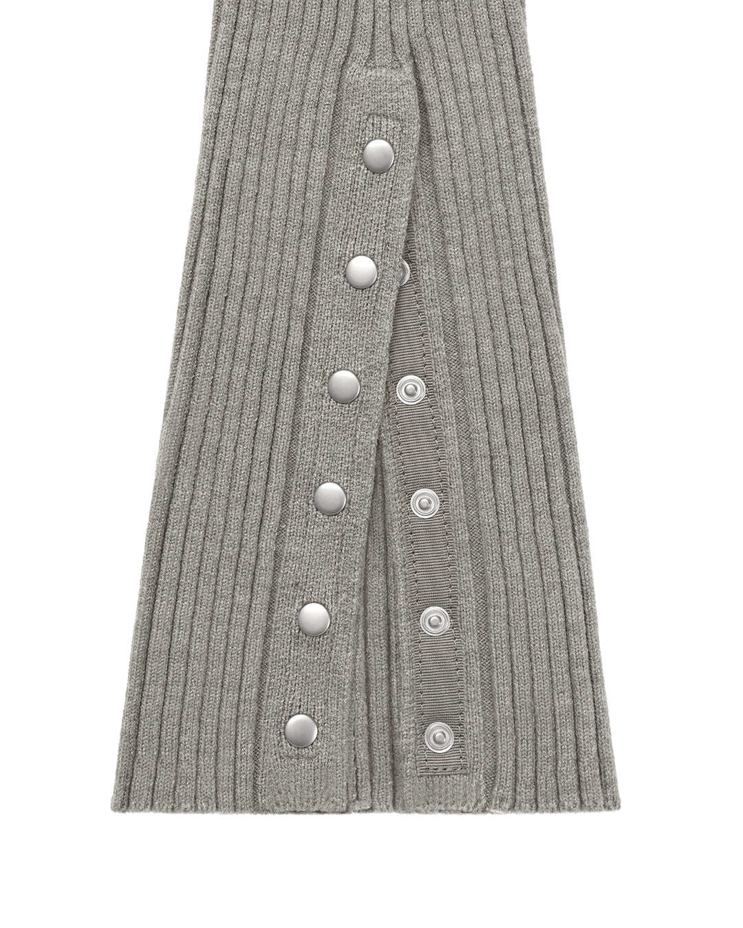 Snap Knit Leg Warmer / Gray