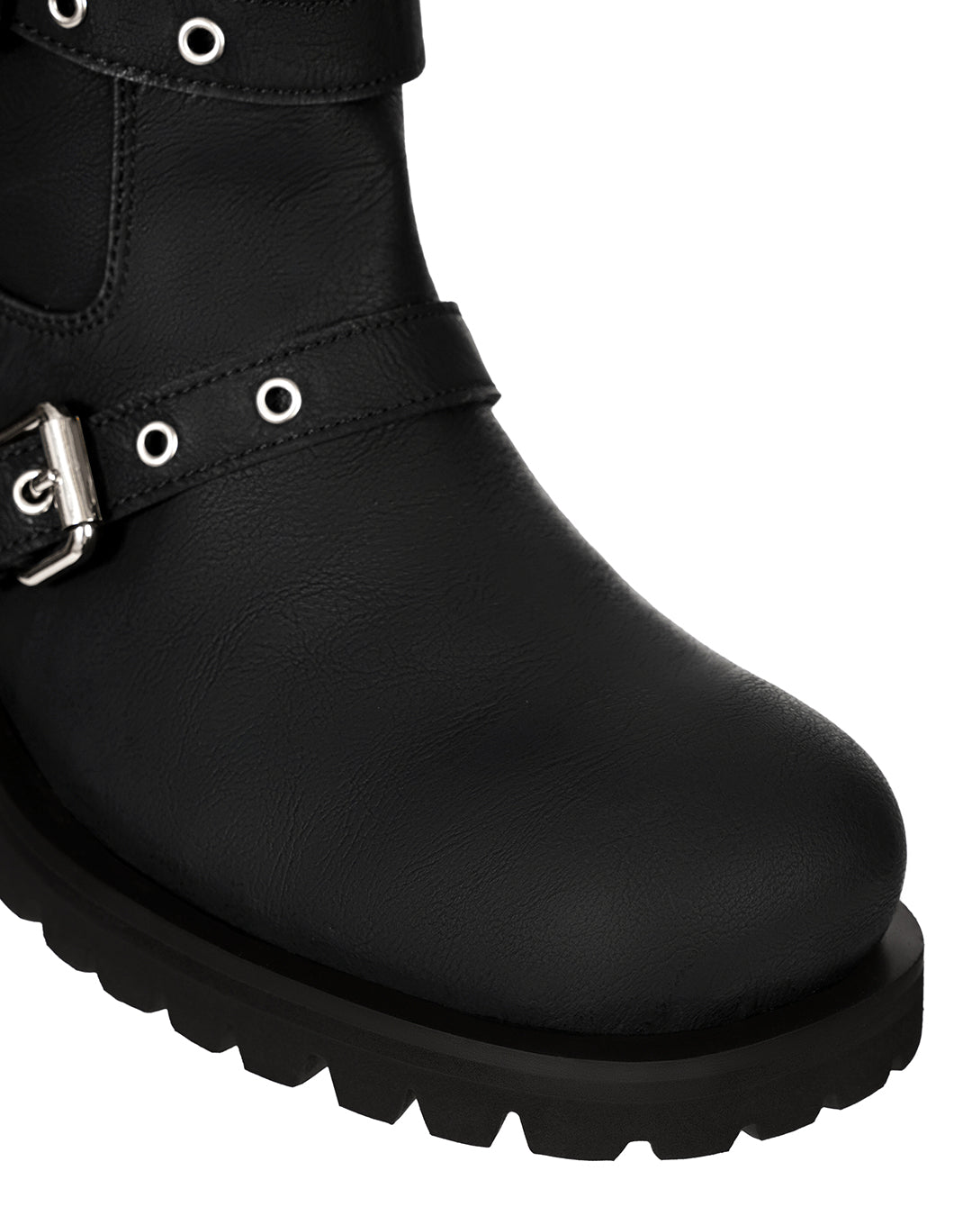 Buckle Tied Long Boots / Black