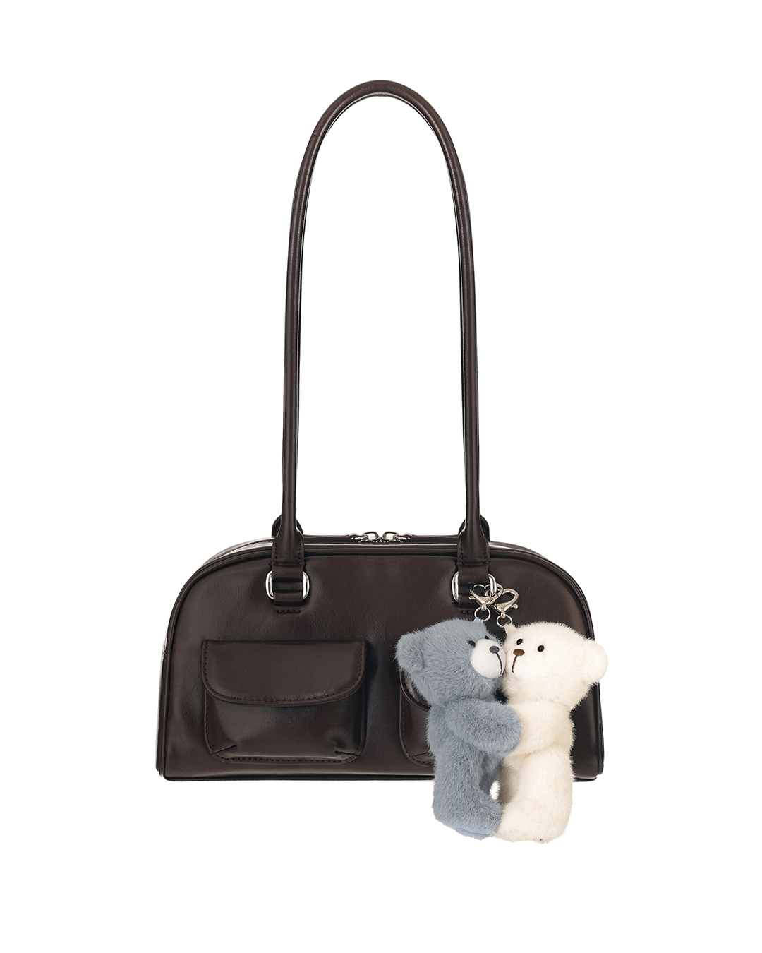 Hug Teddy Bear / White Blue