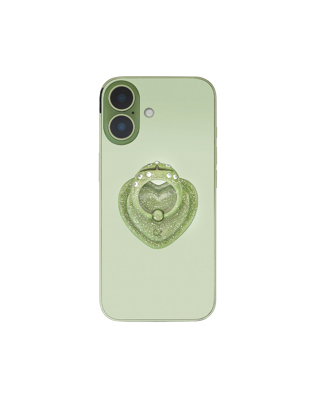 Princess Bear Grip Ring / Glitter Green