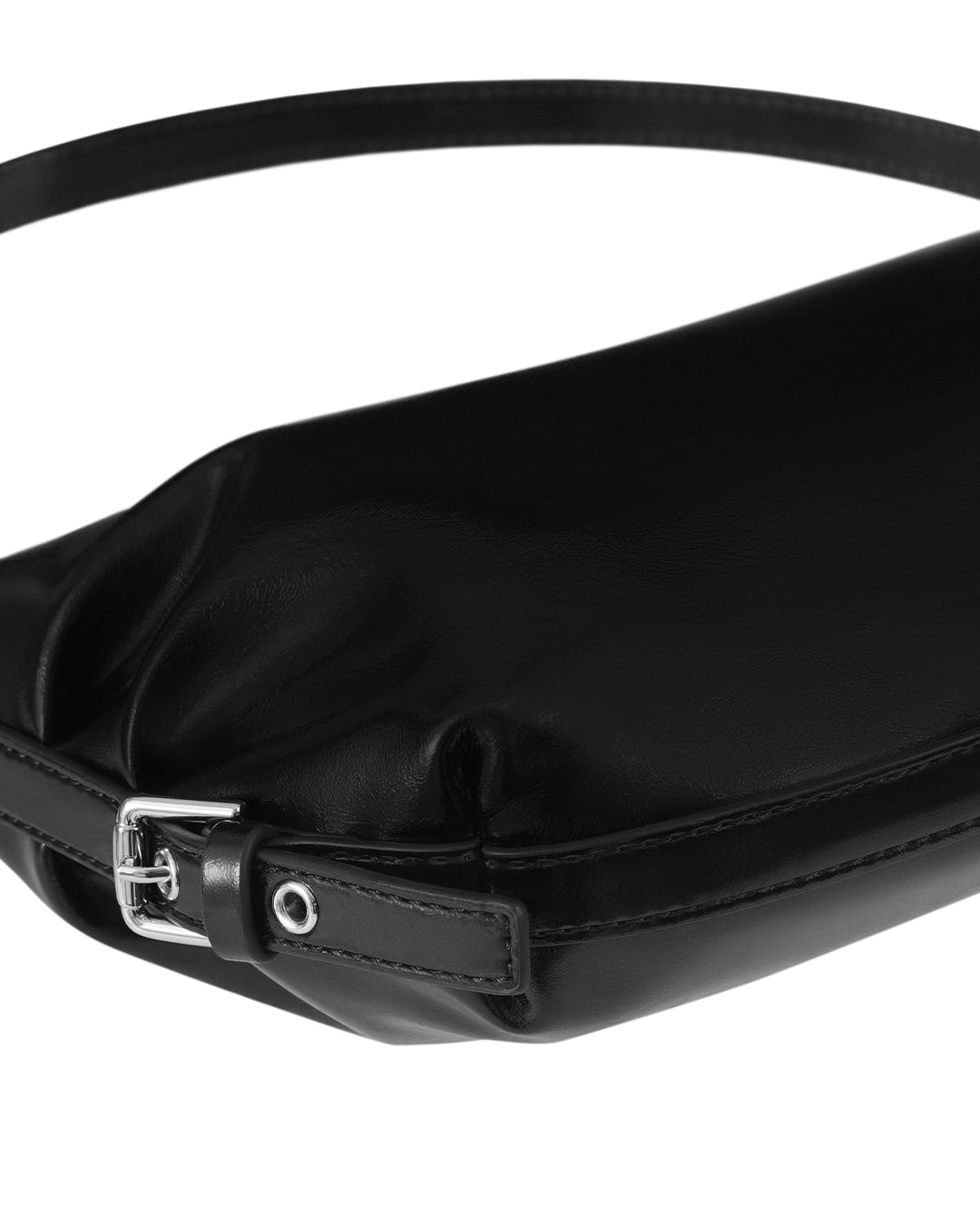 Belted Round Bag / Black