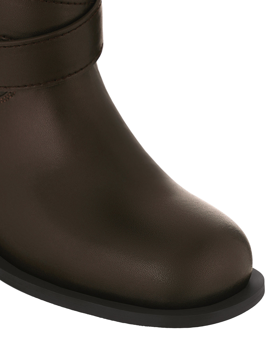 Belted Two Way Boots / Marron
