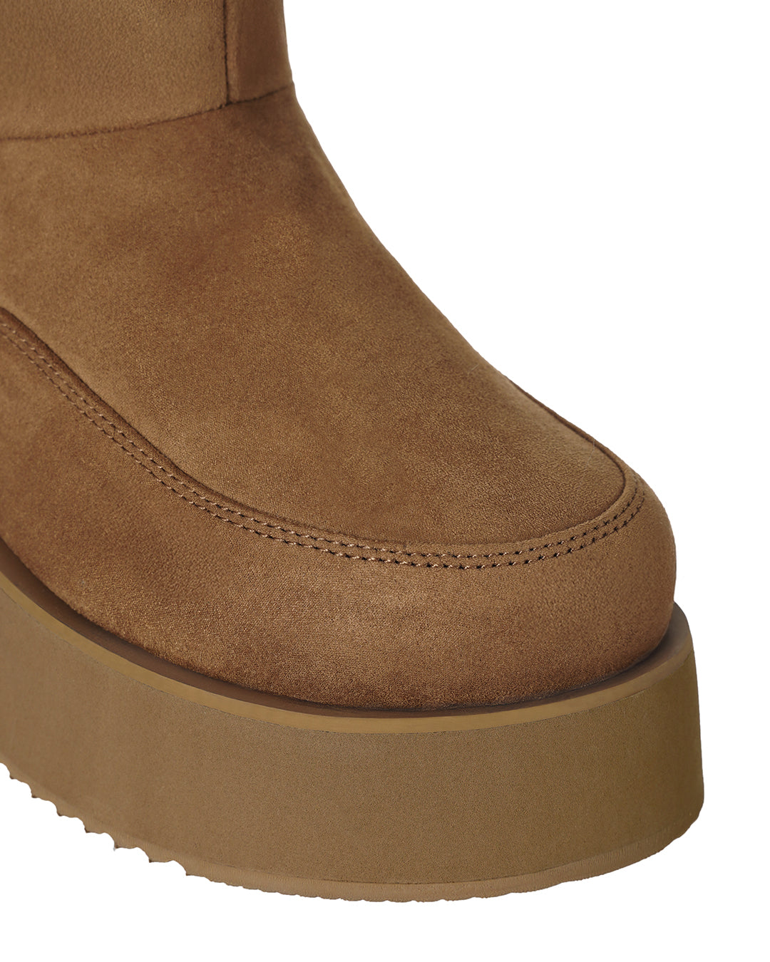 Hatched Winter Short Boots / Camel