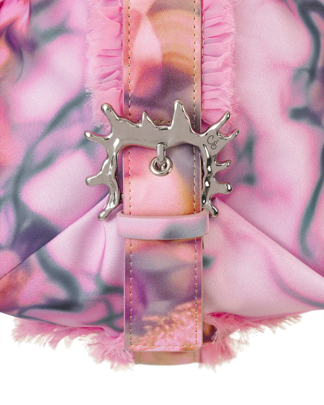 Star Mushy Bag / Pink Barbed Floral