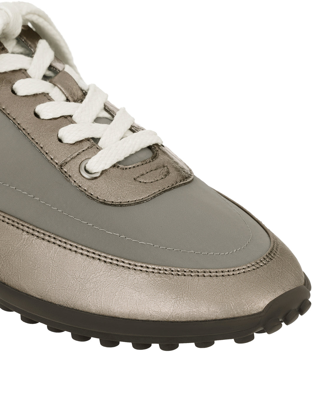 Sophie Flat Sneakers  / Metallic Gray