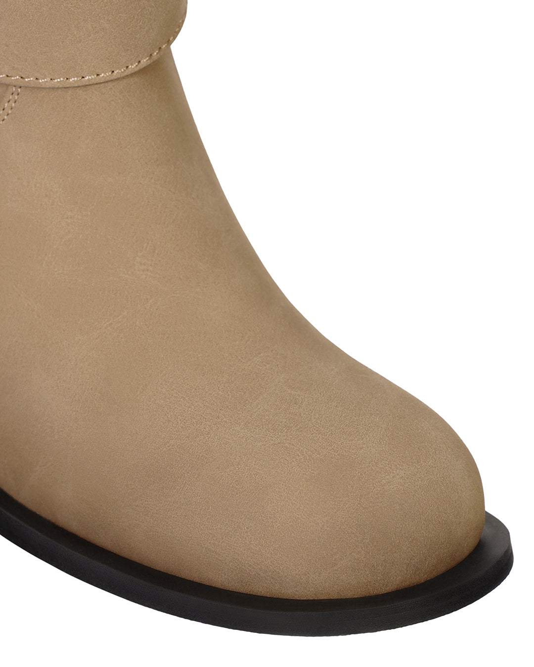 Belted Two Way Boots / Camel Beige