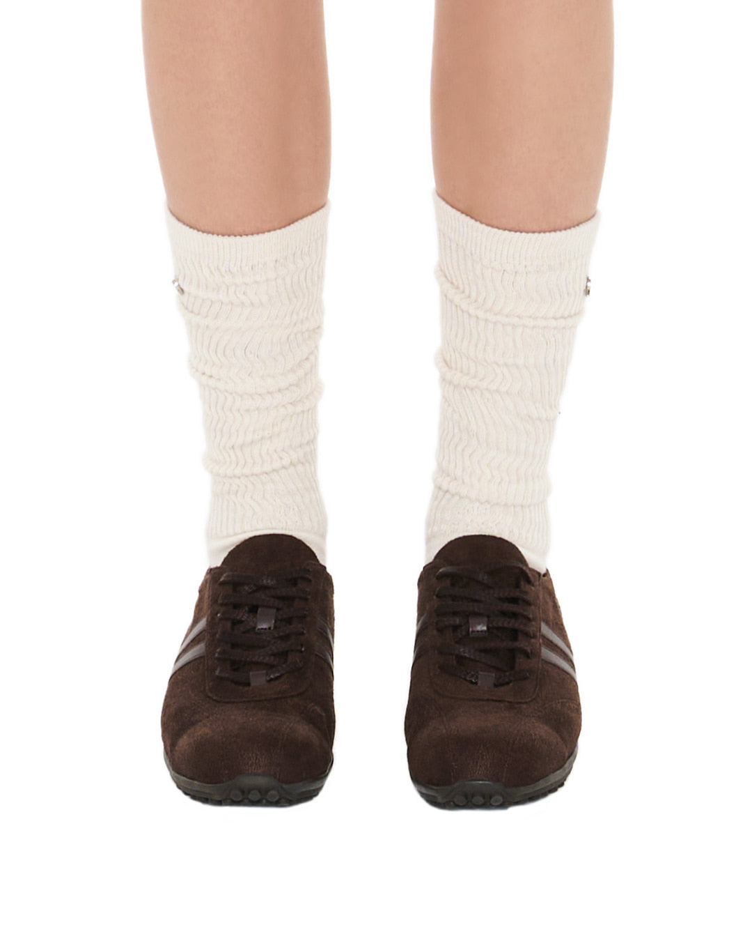 Isla Lace up Sneakers / Marron