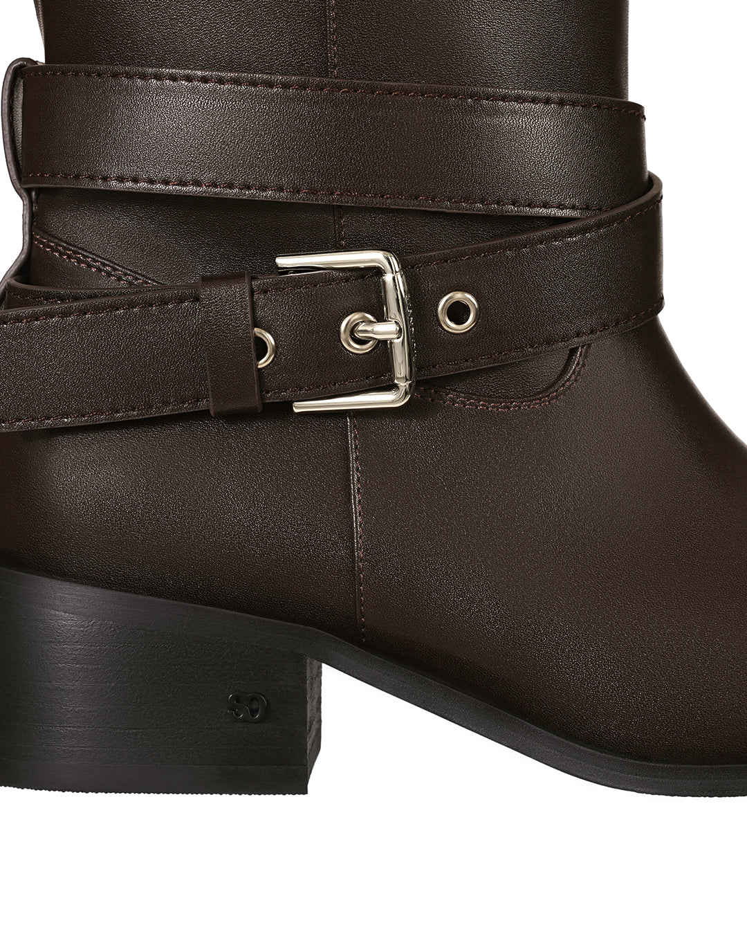 Belted Two Way Boots / Marron