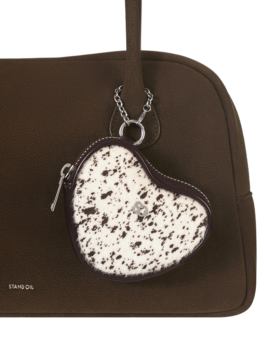 Heart Pods Keyring / Hairy Marron