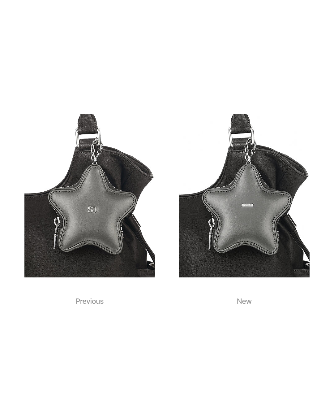 Star Pods Keyring / Metallic Gray