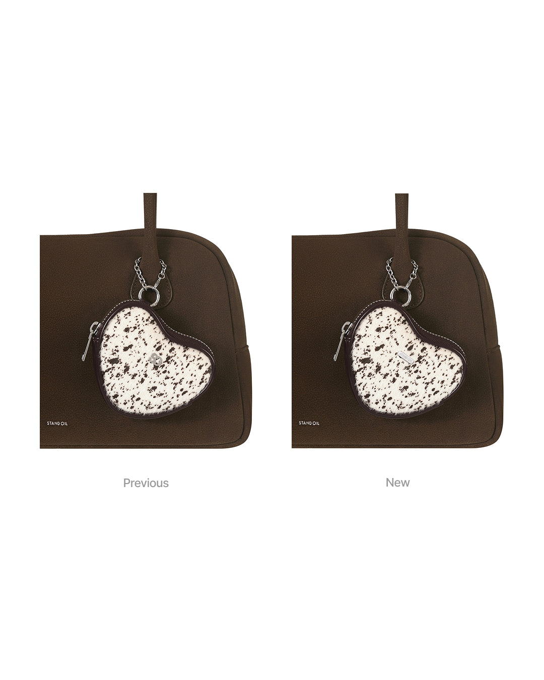 Heart Pods Keyring / Hairy Marron