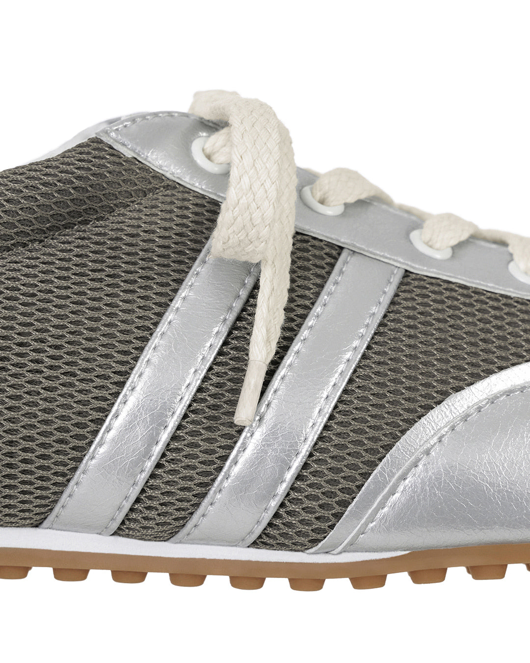 Morrow Square Sneakers / Silver