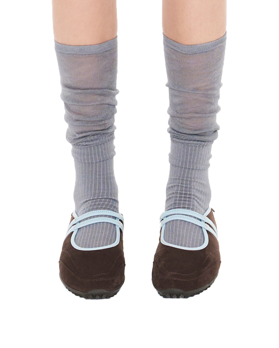 Strap Mary Jane Sneakers / Marron Combi