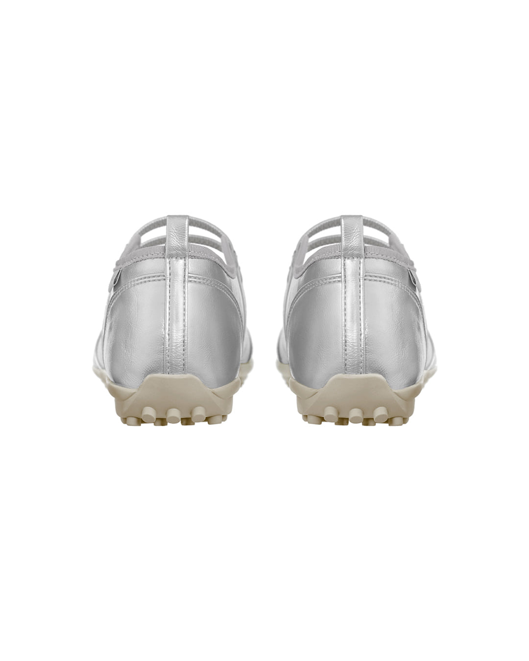 Strap Mary Jane Sneakers / Silver