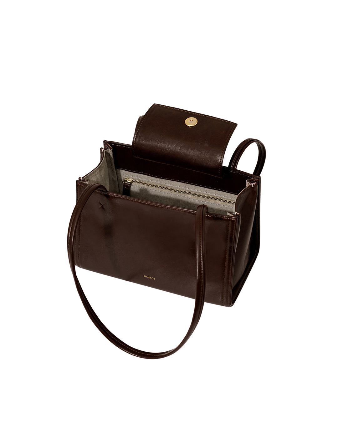 Oblong Bag Tiny / Marron