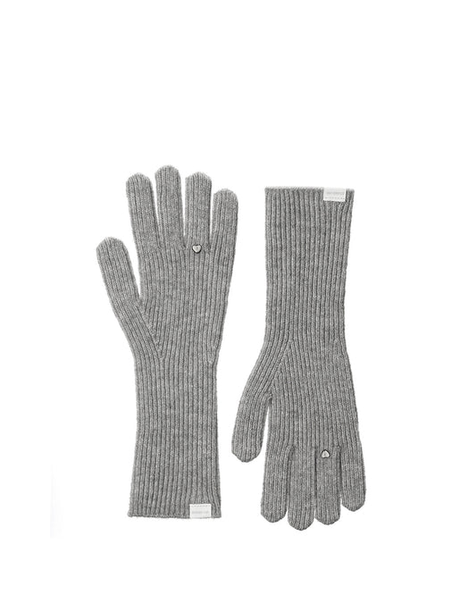 Heart Ring Knit Glove / Gray