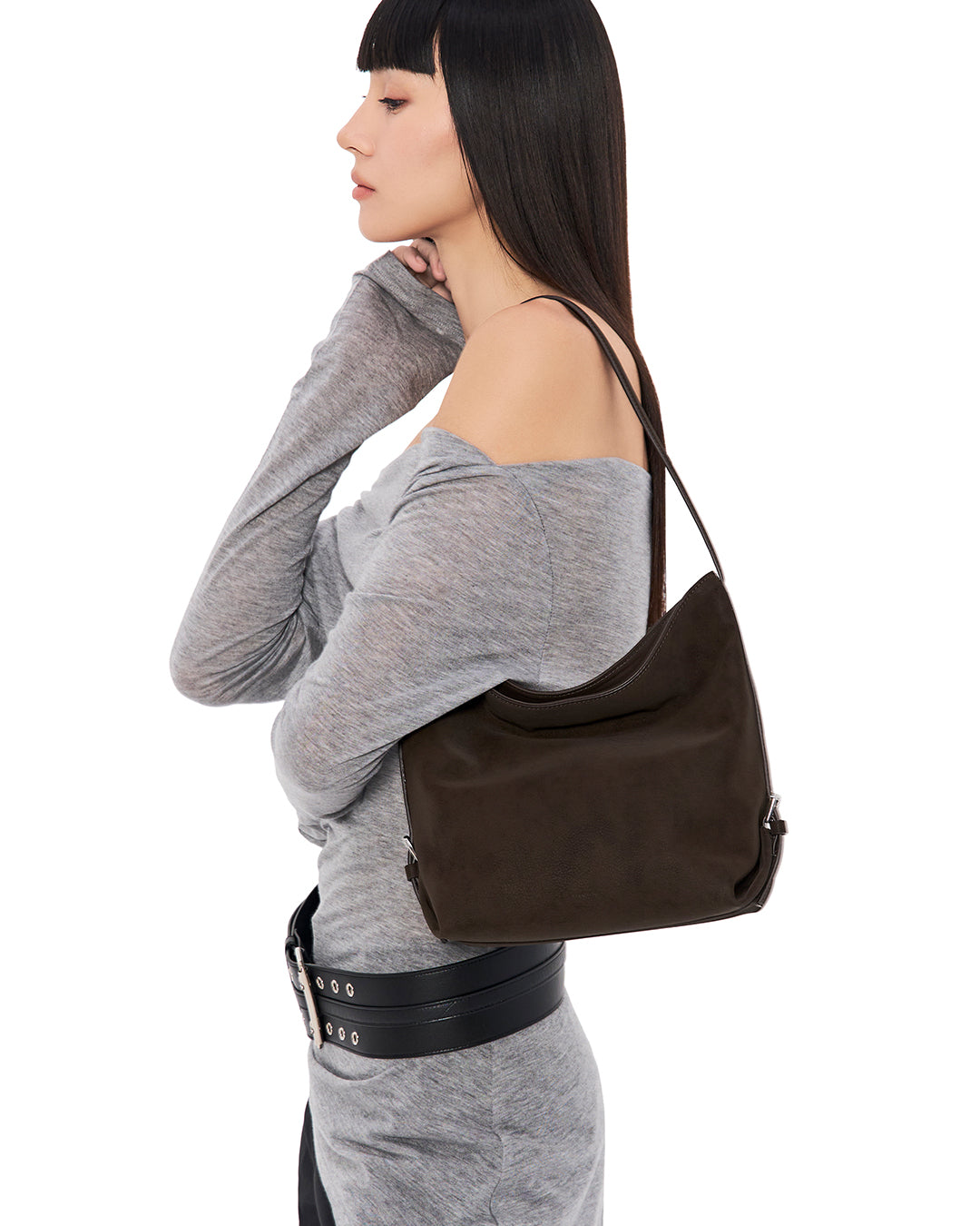 [reservation] Mio Bucket Bag / Marron