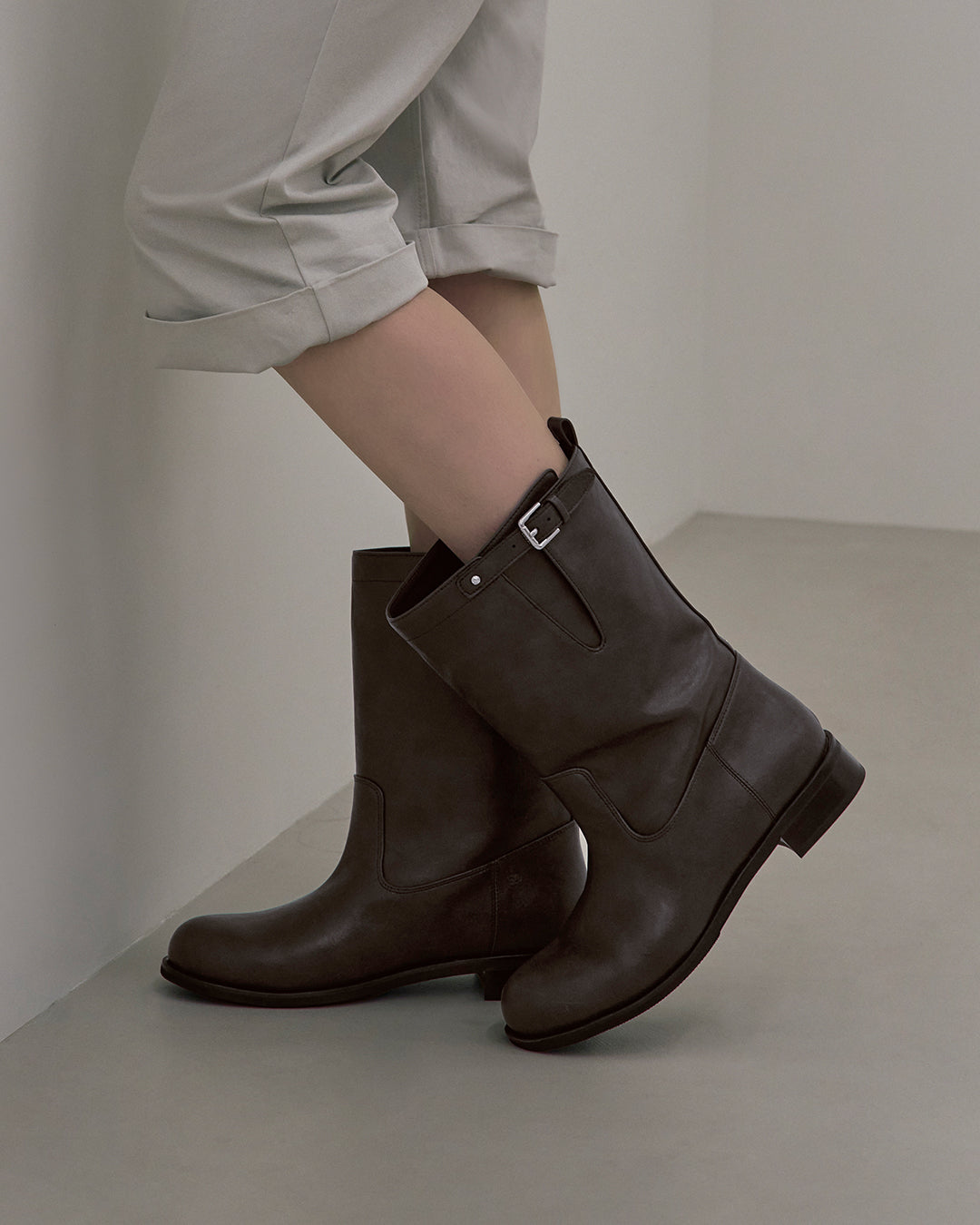 Luna Middle Boots / Marron