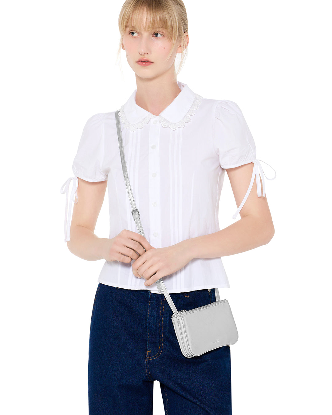 Cookie Accordion Bag / Silver