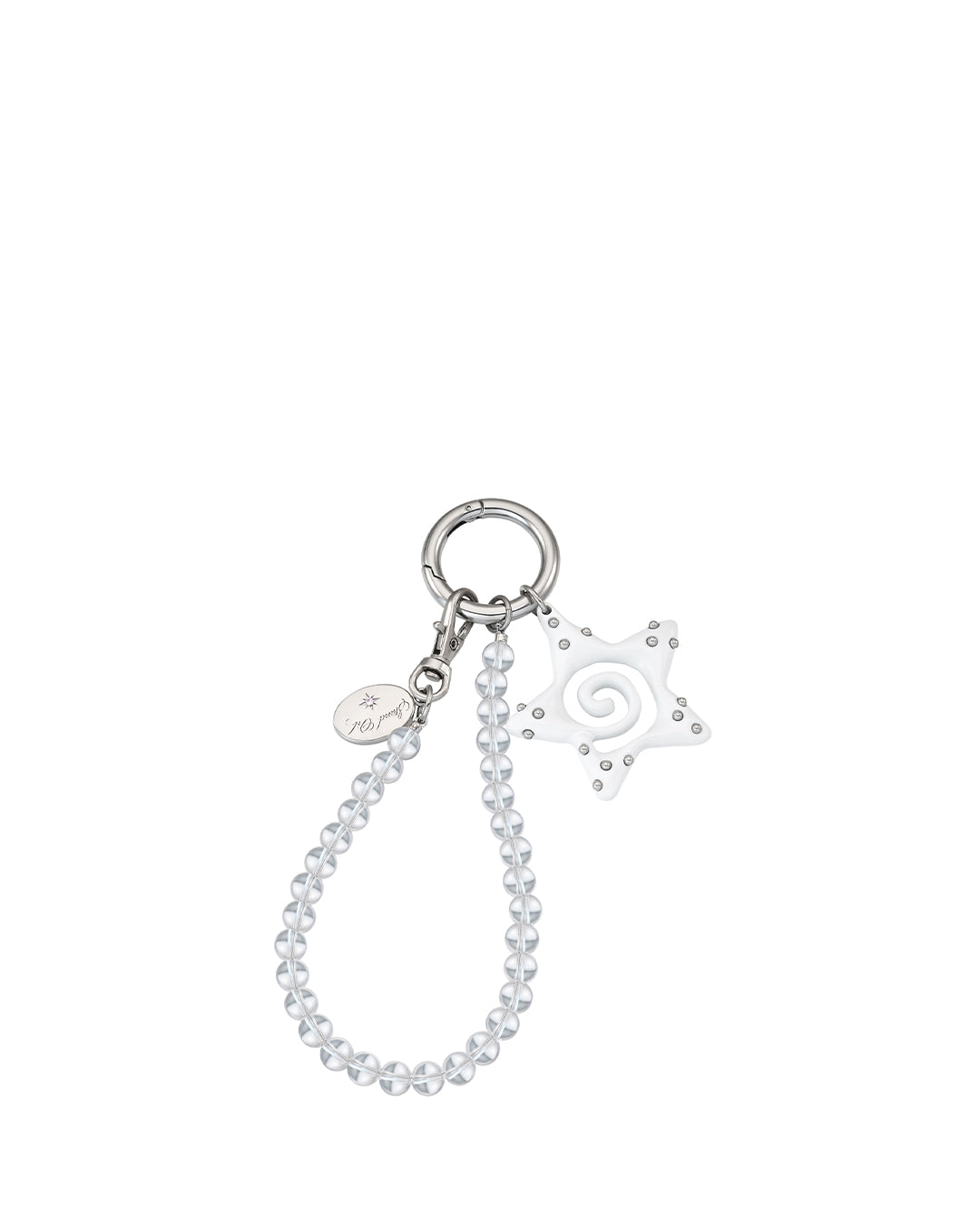 Dot Star Keyring / Silver