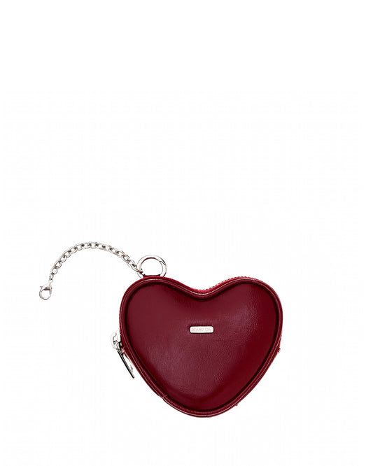 Heart Pods Keyring / Red Wine