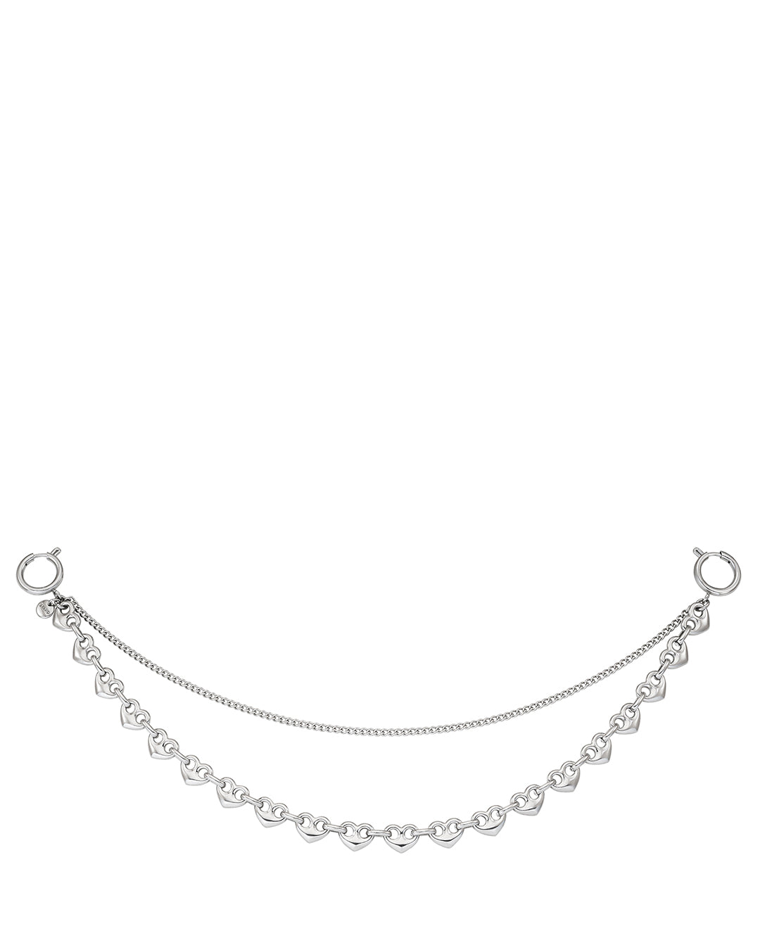 Dual Chain Keyring / Silver
