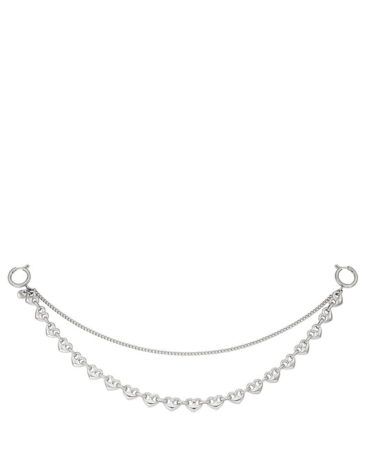 Dual Chain Keyring / Silver